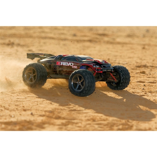 Traxxas 1/16 E-Revo VXL Brushless 4WD RTR RC Monster Truck w/TSM, ID Battery & Quick Charger