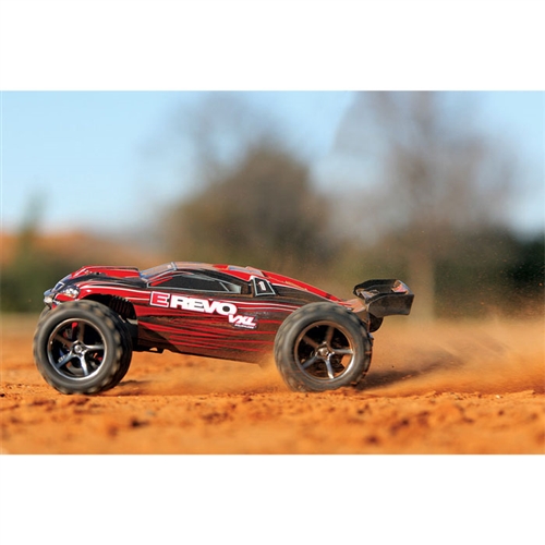 Traxxas 1/16 E-Revo VXL Brushless 4WD RTR RC Monster Truck w/TSM, ID Battery & Quick Charger