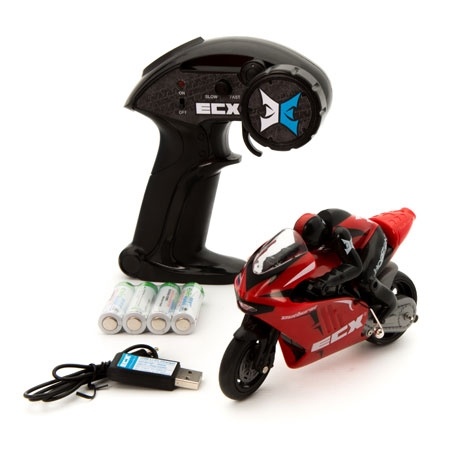 ECX Outburst 1/14 RTR RC Motorcycle (Red)