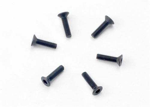 Traxxas 2.5x10mm Countersunk Hex Head Machine Screws (6)