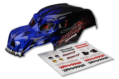 Traxxas Skully Blue Body with Decals