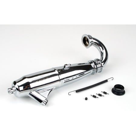 Dynamite 1/8 053 Mid Range Inline Exhaust System (Polished)