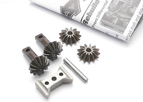 Traxxas Differential Gear Set (Output gears, spider gears, spider gear shaft, diff carrier support)
