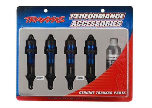 Traxxas Blue Aluminum GTR Shocks (4)