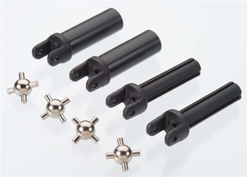 Traxxas Half shafts, heavy duty (external splined (2)/ internal splined (2))/ metal u-joints (4)