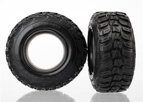 Traxxas Tires, Kumho, ultra-soft (S1 off-road racing compound) (dual profile 4.3x1.7- 2.2/3.0') (2)/ foam inserts (2)