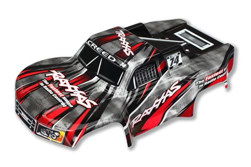 Traxxas Body, LaTrax 1/18 SST, red (painted)/ decals
