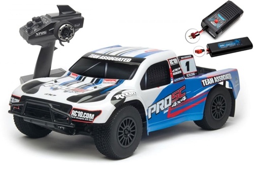 Team Associated ProSC 4x4 Brushless RTR Short w/LiPo COMBO (WHITE)