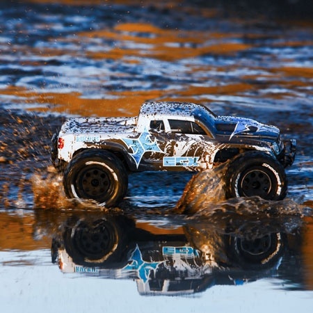 Electrix Ruckus 1/10 2WD RTR RC Monster Truck (Charcoal/Silver)