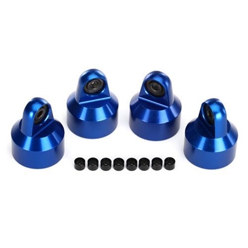 Traxxas X-Maxx Blue Aluminum GTX Shock Caps & Spacers