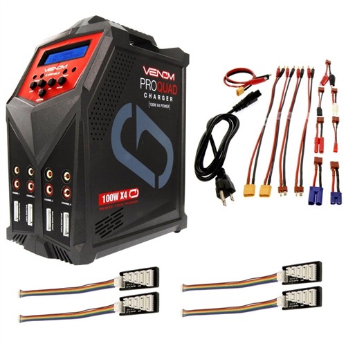 Venom Pro Quad 100W x4 AC/DC 7-Amp 4-Port Charger