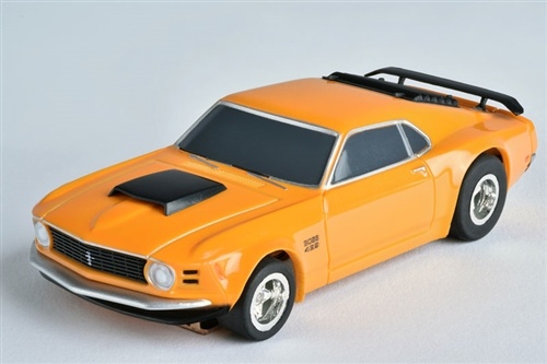 AFX 1970 Ford Mustang Boss 429 Orange Mega-G+ HO Slot Car