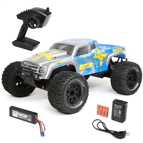 ECX Ruckus 1/10 2WD RTR Truck & LiPo Silver Blue