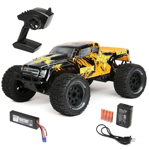 ECX Ruckus 1/10 2WD RTR Monster Truck w/LIPO (Black/Orange)