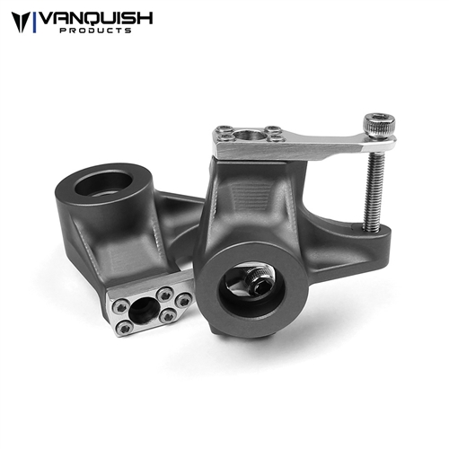 Vanquish Axial SCX10-II Aluminum Steering Knuckles Clear Anodized