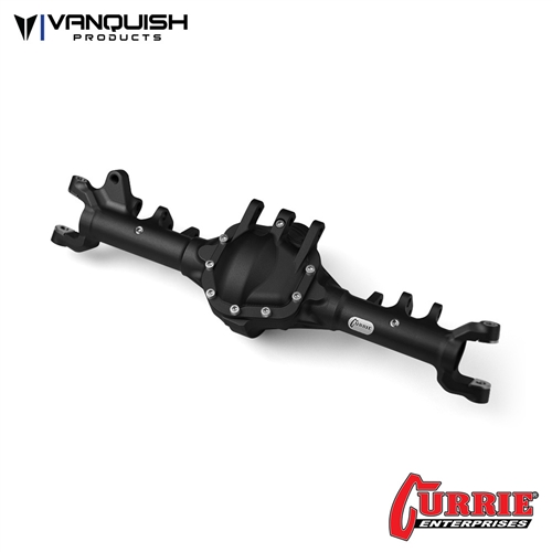 Vanquish Currie RockJock Axial SCX10-II Front Axle Black Anodized