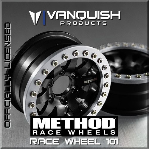 Vanquish Method 1.9 Race Wheels 101 Black/Clear