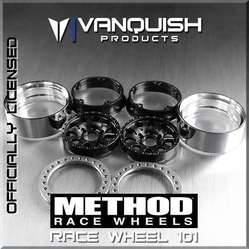 Vanquish Method 1.9 Race Wheels 101 Black/Clear