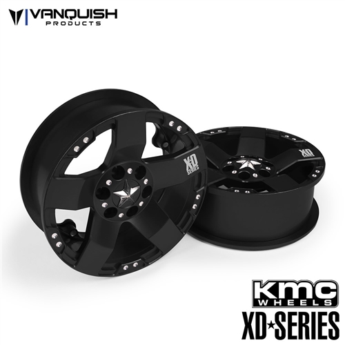 Vanquish KMC XD775 Rockstar 2.2-Inch Wheels Black
