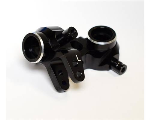 Hot Racing Black Aluminum Steering Blocks for Slash 4x4, Stampede 4x4, Rally