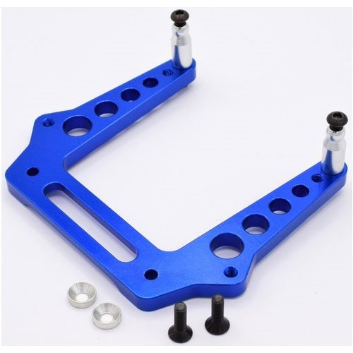 Hot Racing Blue Aluminum Front Shock Tower for Slash 2WD, Stampede, Rustler, Bandit, Nitro Stampede