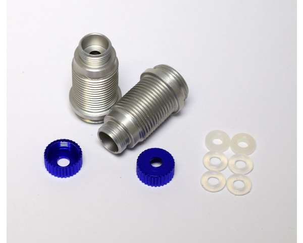 Hot Racing Aluminum Hard Anodized Blue GTR Shock Bodies for 1/16 E-Revo, Slash, Summit, Rally