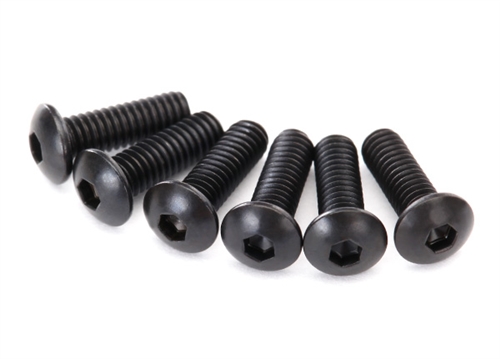 Traxxas 2.5x8mm Button-Head Hex Machine Screws (6)