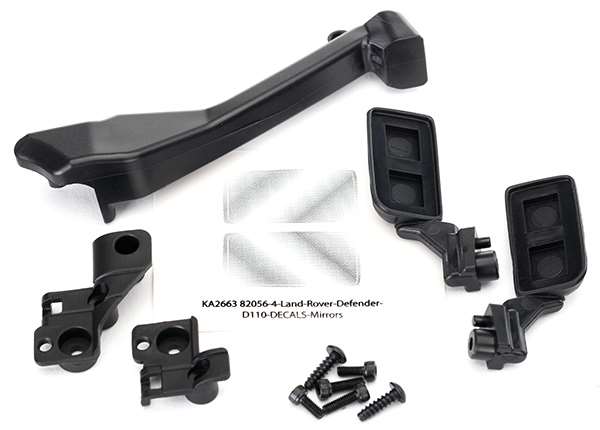 Traxxas TRX-4 Left & Right Mirrors, Snorkel & Mounting Hardware