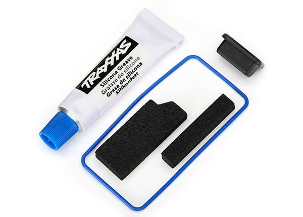 Traxxas TRX-4 Receiver Box Seal Kit w/O-Ring, Seals, Silicone Grease