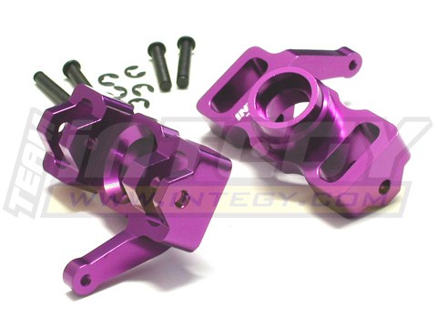 Integy Heavy Duty Aluminum Steering Blocks (Purple): Savage X