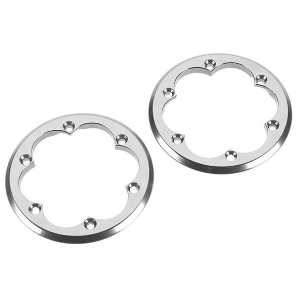 Axial 2.2 VWS Machined Beadlock Ring Grey (2) AX08133