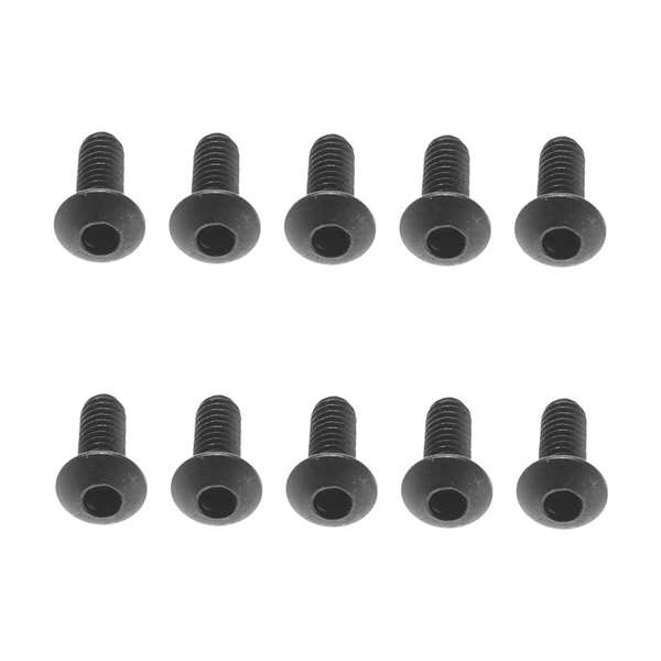 Axial M2.6x6mm Hex Socket Button Black Yeti XL (10) AX31280