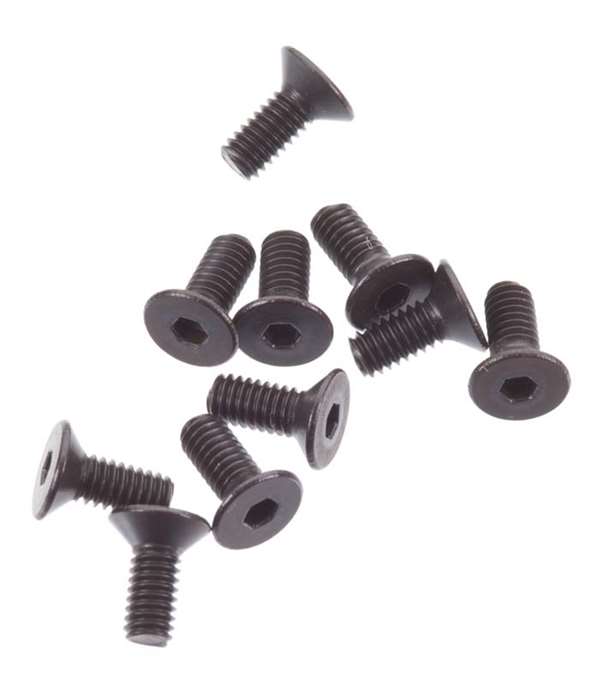Axial Flat Head Screw M2.5x6mm Black (10) AXA1264