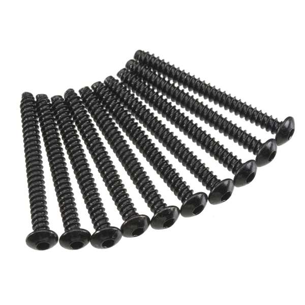 Axial Hex Tap Button Head M3x30mm Black (10) AXA441