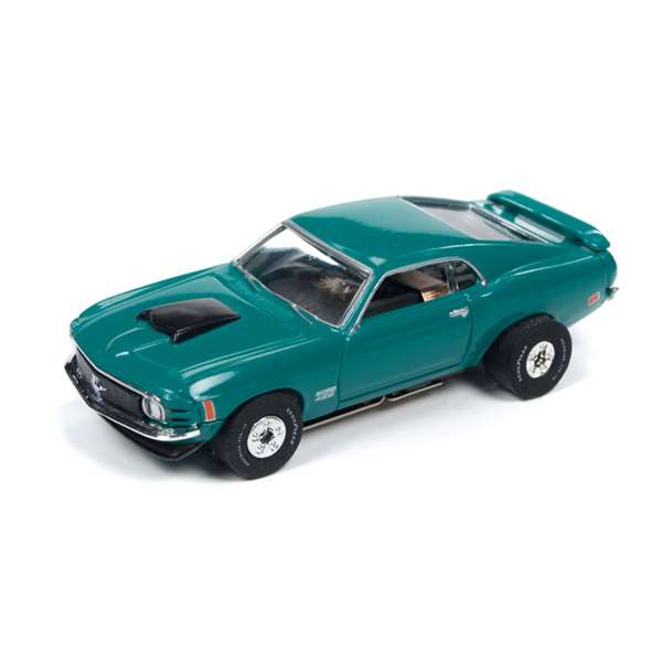 Auto World Green 1970 Ford Mustang Thunder Jet Ultra-G HO Slot Car