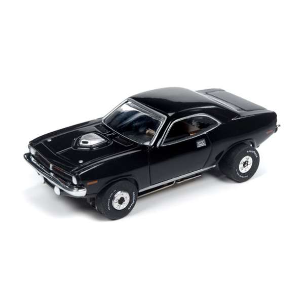 Auto World Black 1970 Plymouth Cuda Thunder Jet Ultra-G HO Slot Car