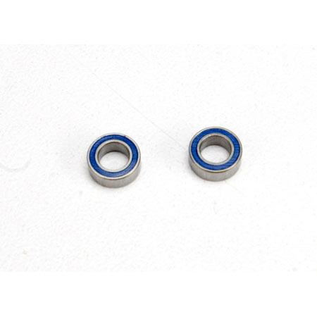 Traxxas 4x7x2.5mm Ball Bearings, Blue Rubber Shielded (2)