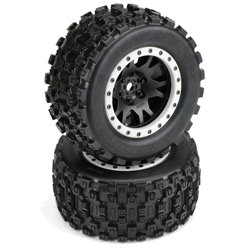 Pro-Line X-Maxx Badlands MX43 Pre-Mounted Tires