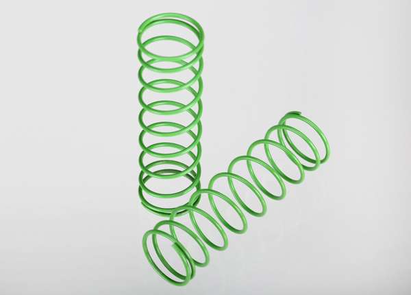 Traxxas Green Front Springs (2) for Long Ultra Shocks