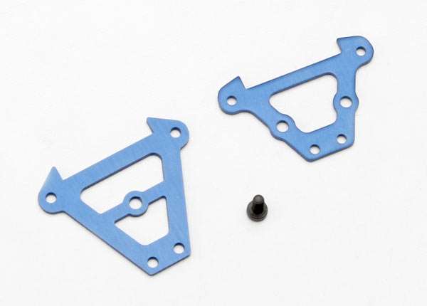 Traxxas 1/16 Blue Aluminum Front & Rear Bulkhead Tie Bars & 2.5x6 Capscrew (1)