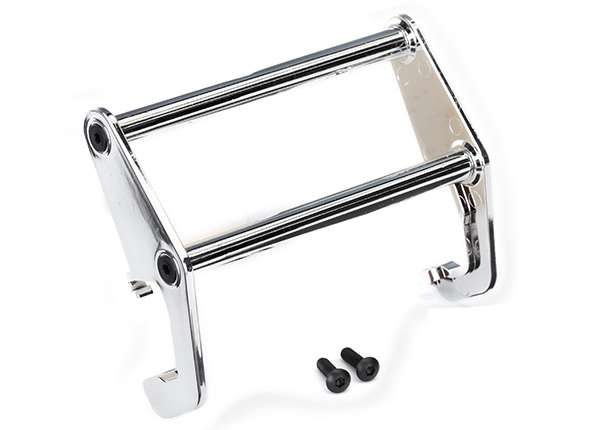 Traxxas Push bar, bumper (chrome) (fits #8069 bump