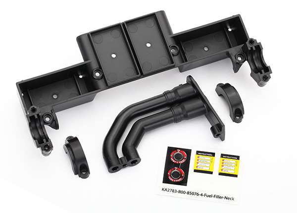 Traxxas Unlimited Desert Racer Chassis Tray, Driveshaft Clamps & Fuel Filler (Black)