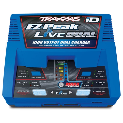 Traxxas EZ-Peak Live Dual ID Charger 200W for LiPo & NiMH