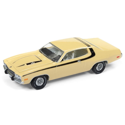 Auto World 1:64 Diecast 1974 Plymouth Road Runner | Yellow Blaze