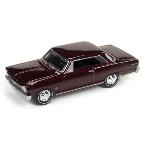 Johnny Lightning 1:64 Diecast 1965 Chevrolet Nova - Madeira Maroon
