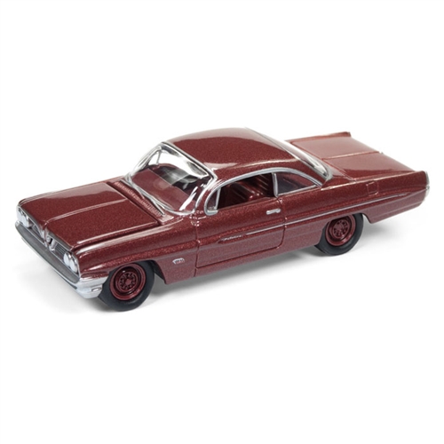 Johnny Lightning 1:64 Diecast 1961 Pontiac Catalina - Coronado Red Poly