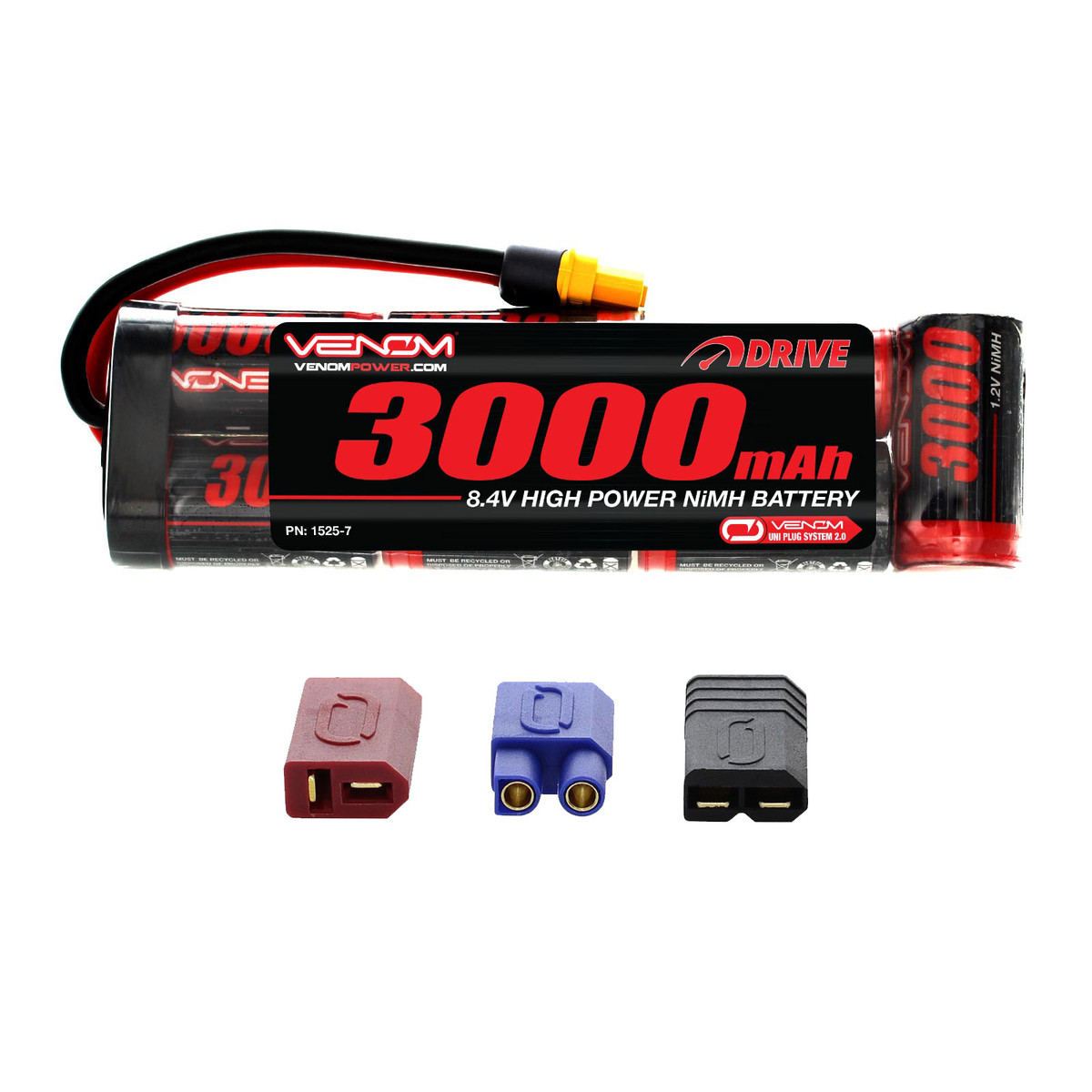 みみ　no2 Venom DRIVE 8.4V 3000mAh 7-Cell NiMH Flat Battery