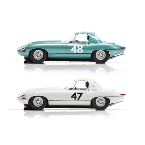 Scalextric Jaguar E-Type 1/32 スロットカー Scalextric Jaguar E-type Twin Pack 1/32 Slot Cars