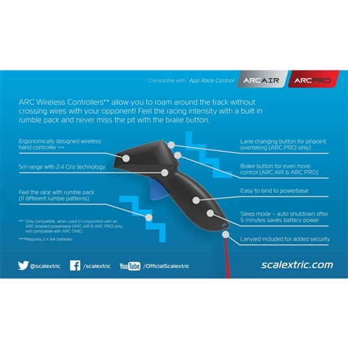 Scalextric 1/32 ARC Wireless Controller for ARC-AIR/ARC-PRO