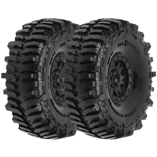 Pro-Line Interco Bogger 1.9 Rock Tire on Impulse Black Wheels (2)